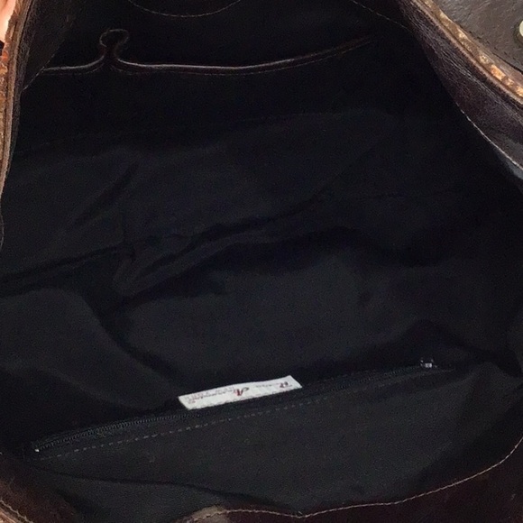 Pietro Alessandro Snakeskin Embossed Leather Studded Hobo Shoulder Bag - Picture 13 of 15